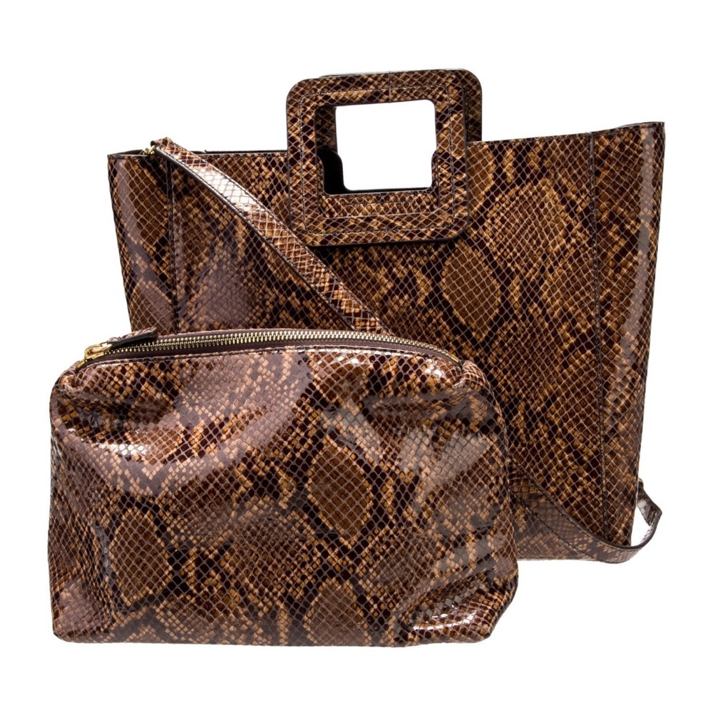 Staud- Snake Print large pouch